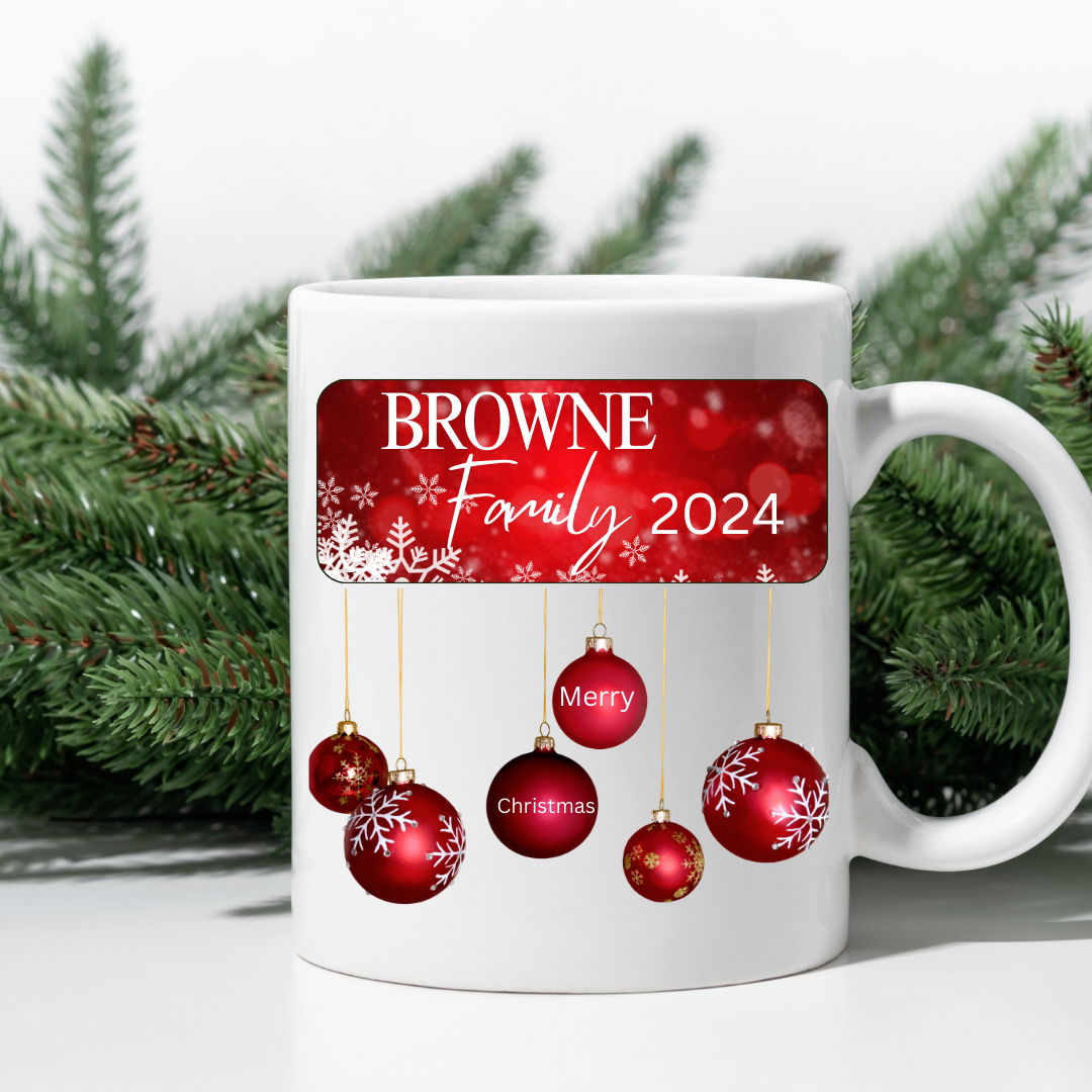 Christmas Mug 1B: (Customized)
